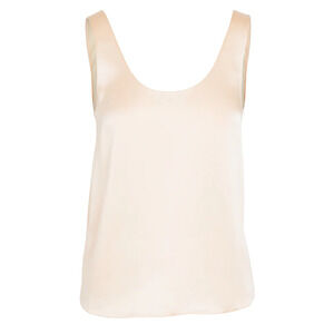 Vince 100% Silk Tank Top in Lychee